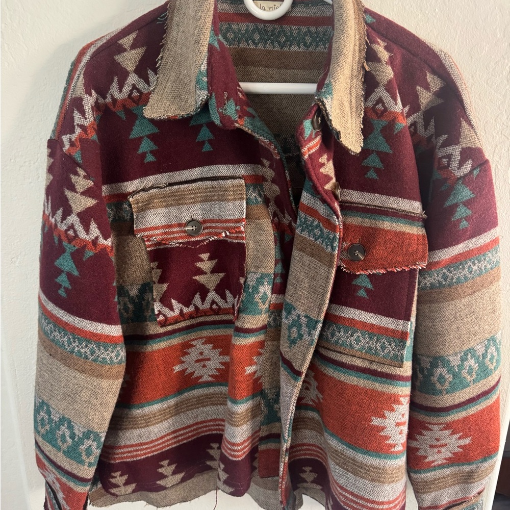 LA MIEL Multicolor Patterned Jacket
